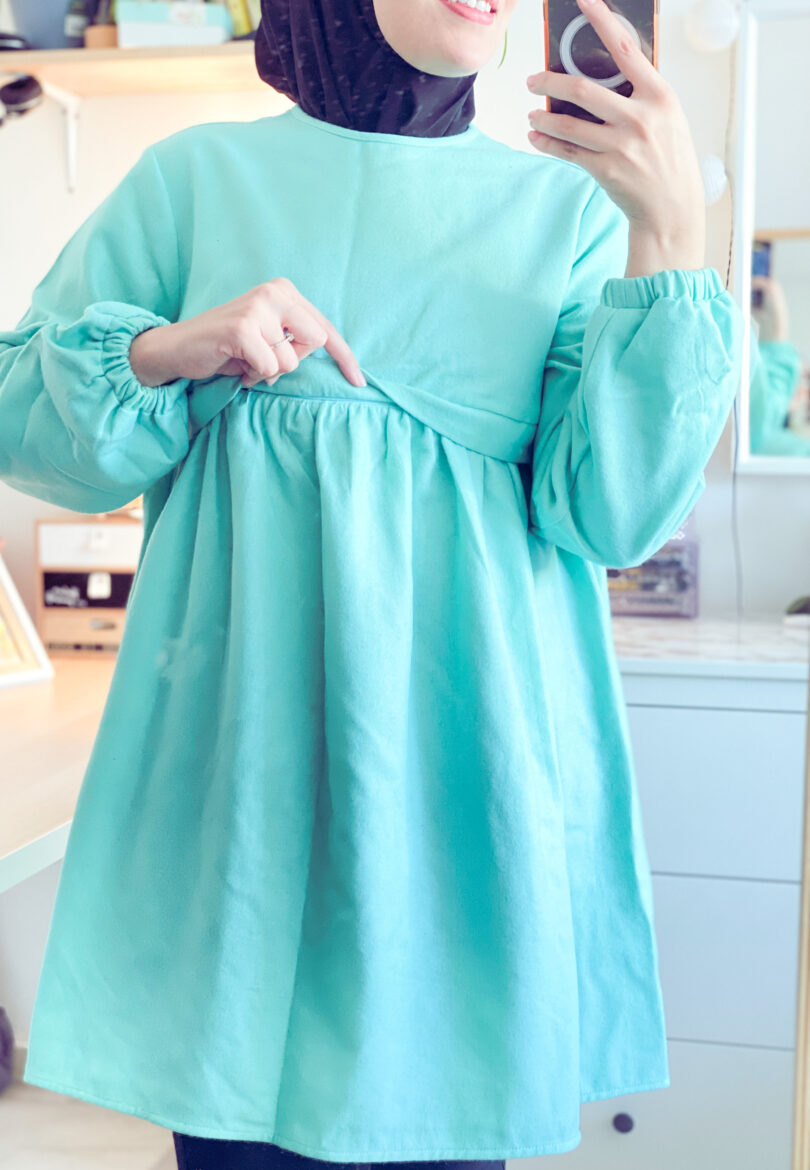 Robe 2 en 1: De grossesse et d’allaitement disponible en plusieurs couleurs – Image 8