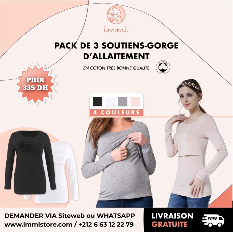 Pull d’allaitement manches longues 7004