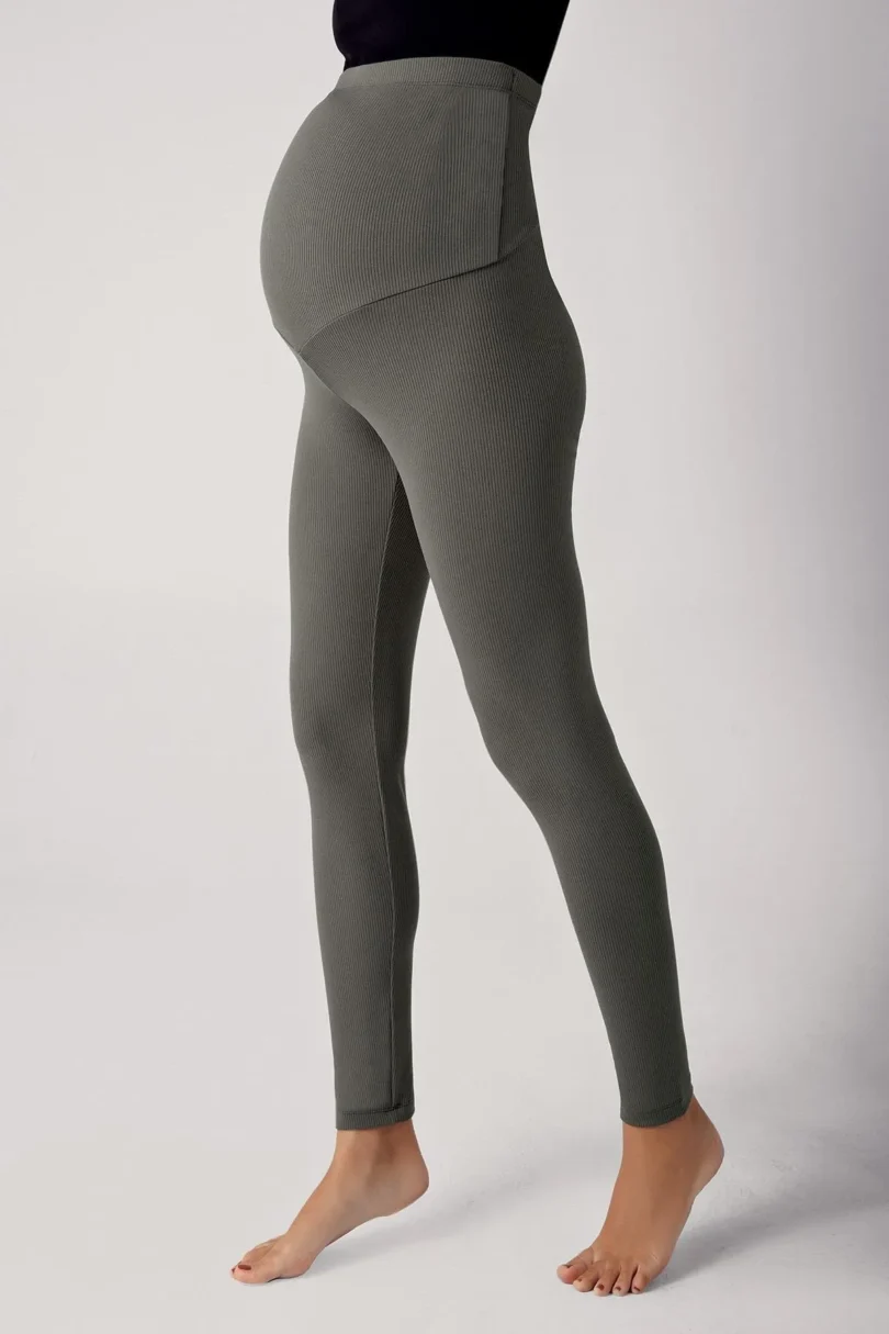 Collants De Maternité Doublés Polaire Pour L'hiver - Taille Haute Extensible - Confort Grossesse