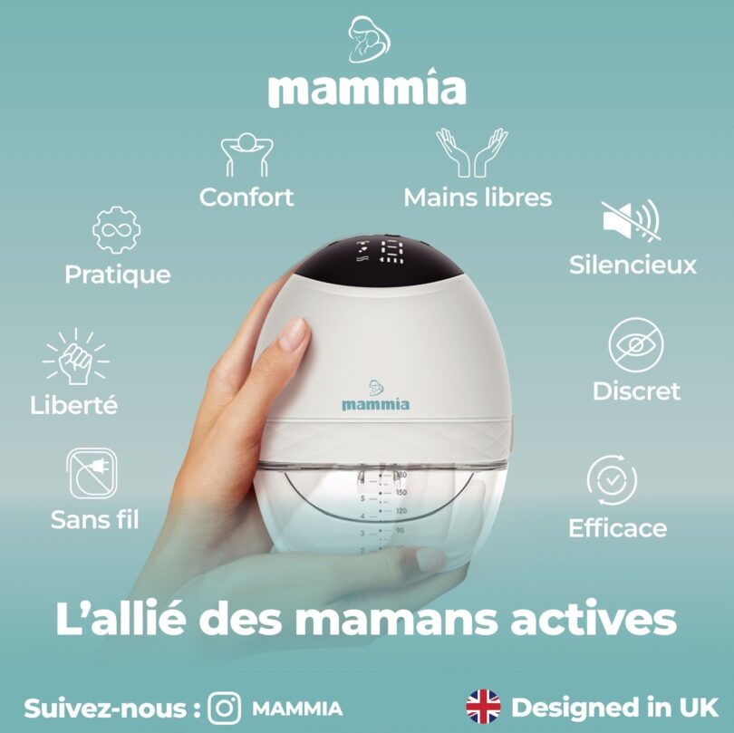 Tire lait main libre 4 modes MAMMIA – Image 2