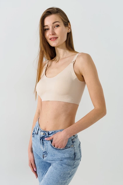 Soutien-gorge d'allaitement rembourré sans armature en polyamide 492 – Image 2