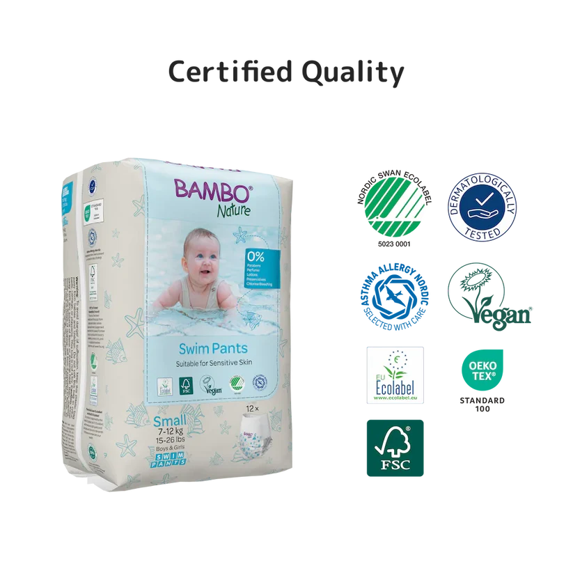 Bambo Nature Swim Pants Small 7-12kg 12pcs – Image 3