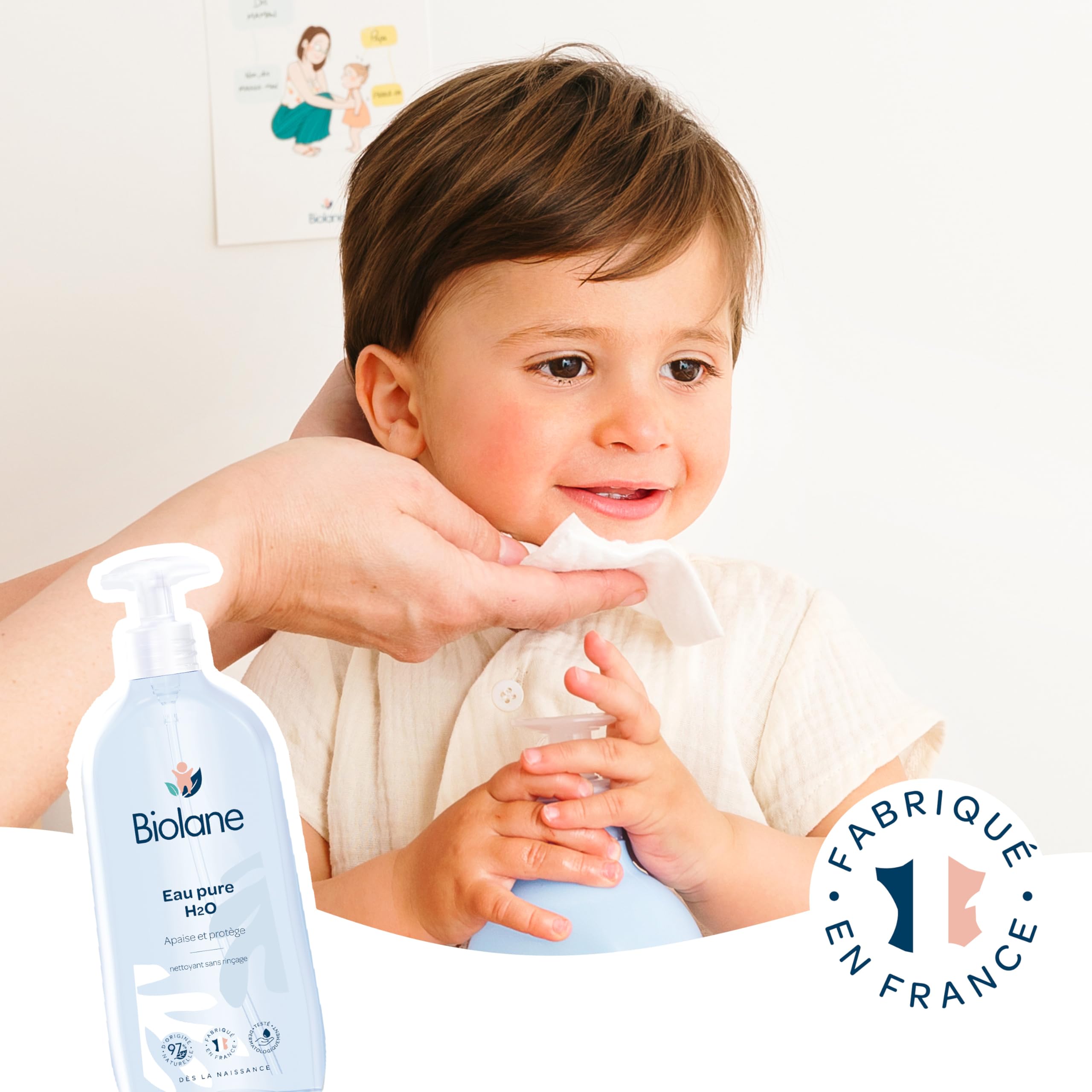 Biolane Nettoyant Sans Rinçage Eau Pure H2O – Image 3