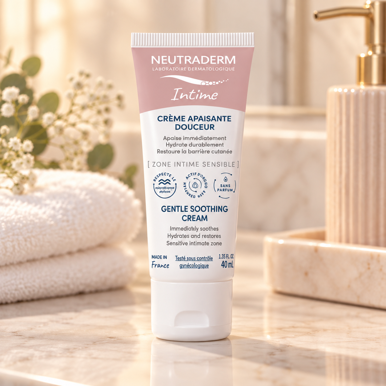 Neutraderm creme apaisante douceur zone intime sensible 40ml – Image 2