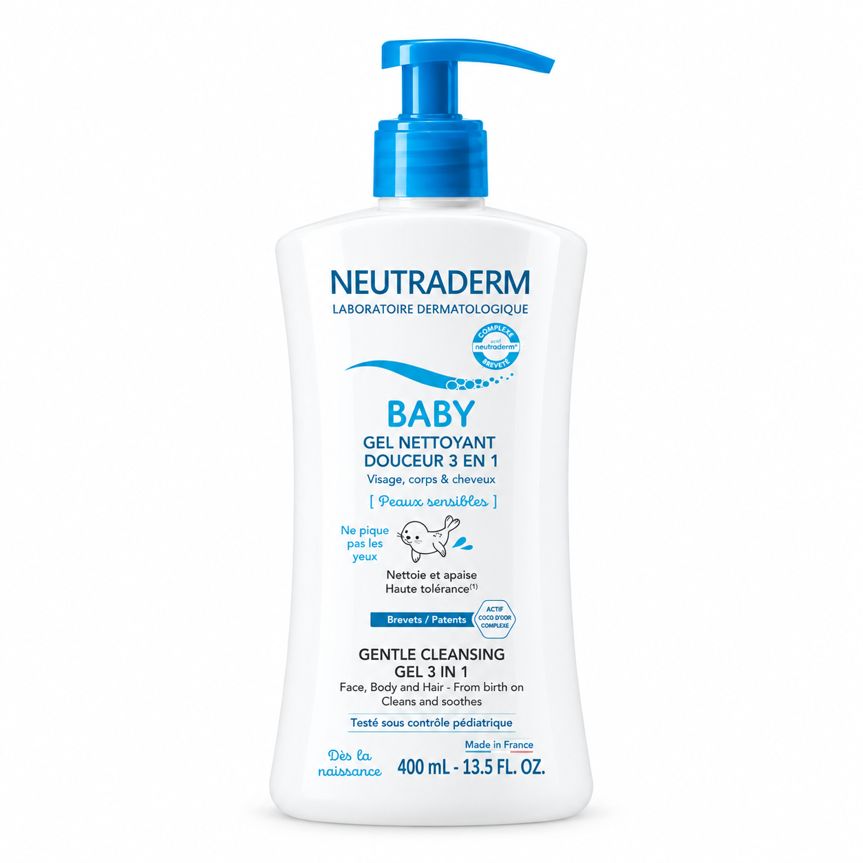 Neutraderm Bebe Gel Nettoyant Douceur 3en1