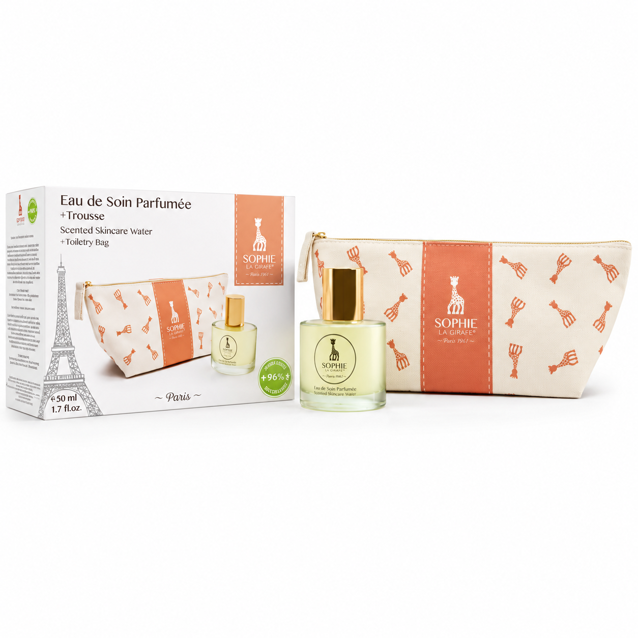 COFFRET-SOPHIE LA GIRAFE EDS 50 ML + TROUSSE/BAG