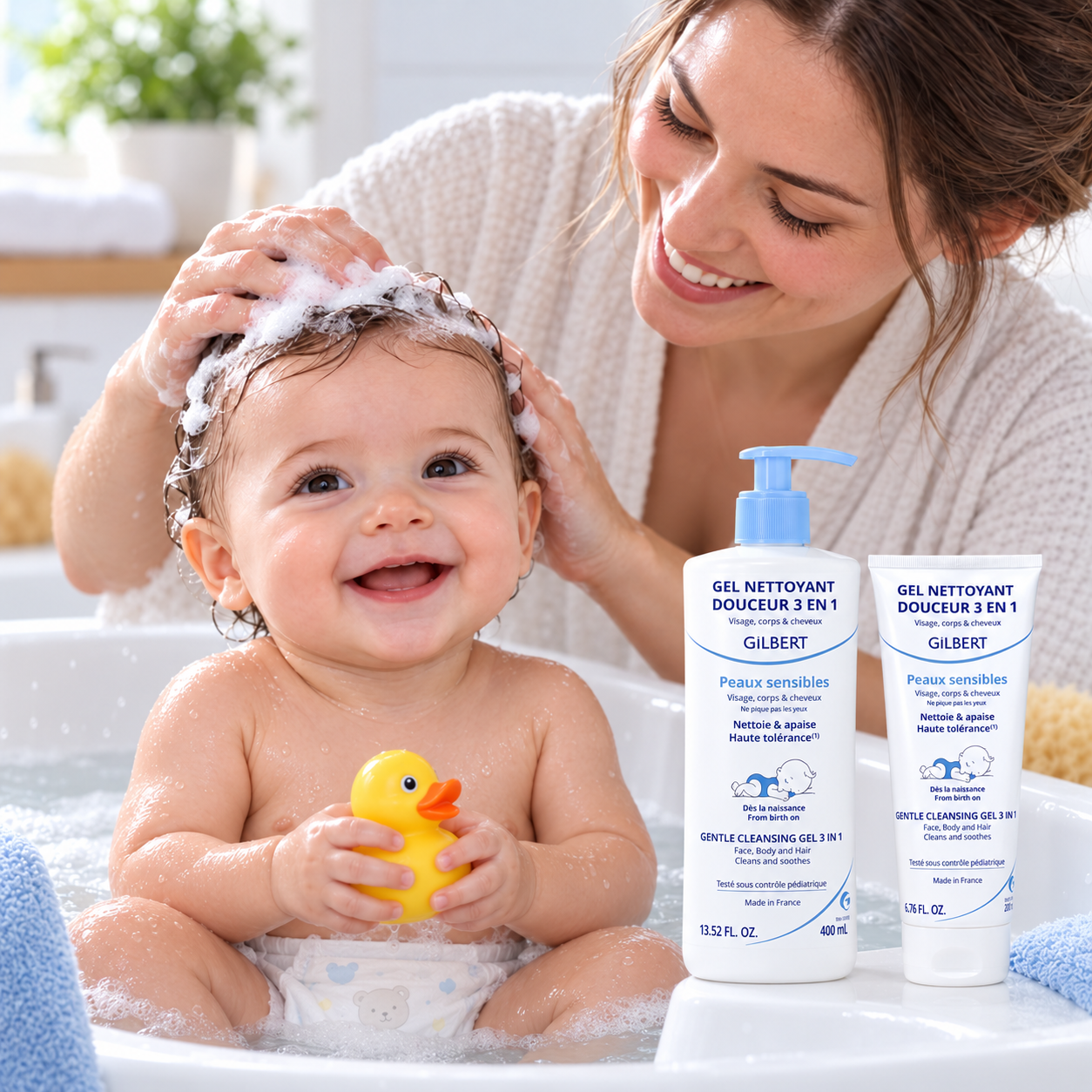 Gilbert Gel Nettoyant Douceur 3en1 Bebe – Image 4