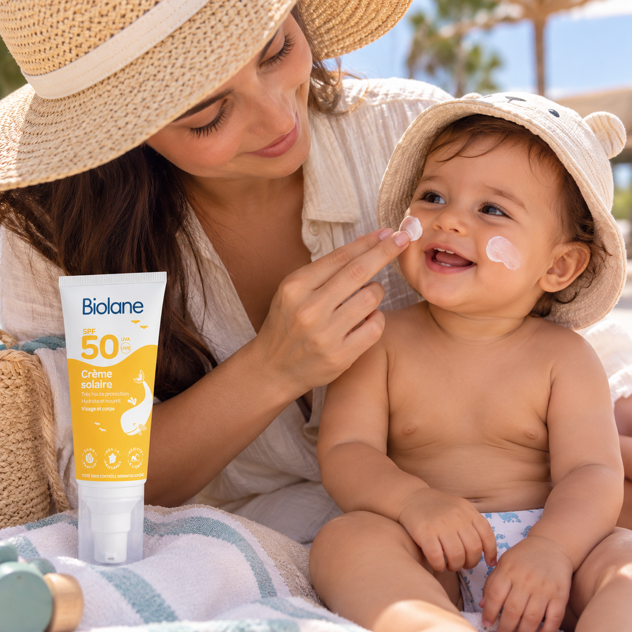 BIOLANE CREME SOLAIRE SPF 50 HAUTE PROTECTION 50 ML – Image 3