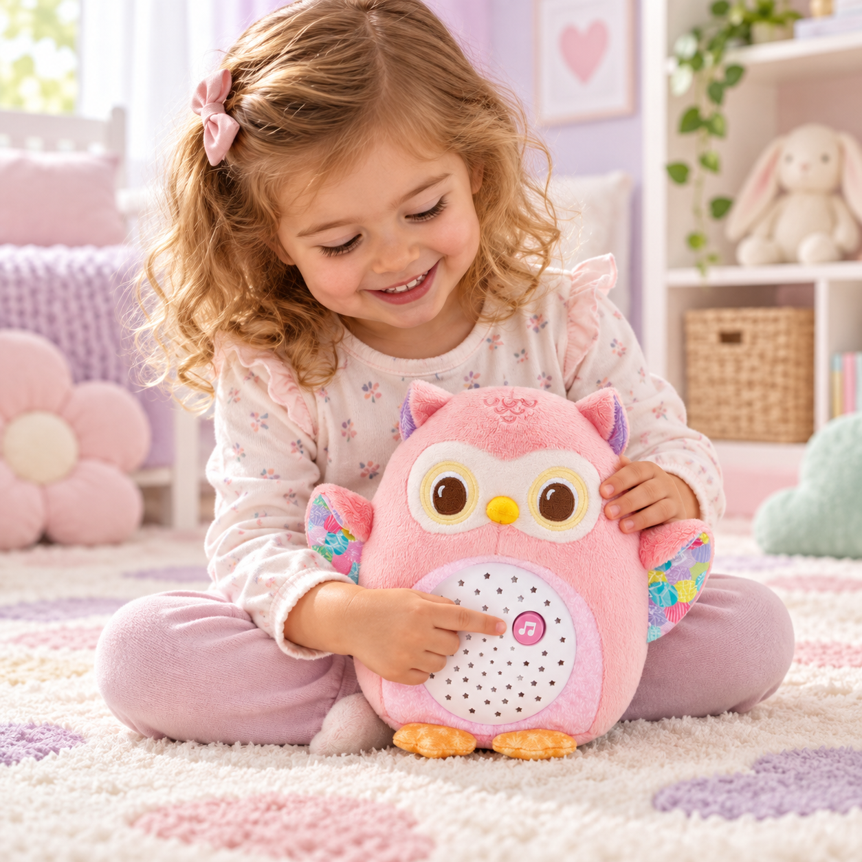 VTech Ma Veilleuse Lumi’Chouette – Rose – Image 4