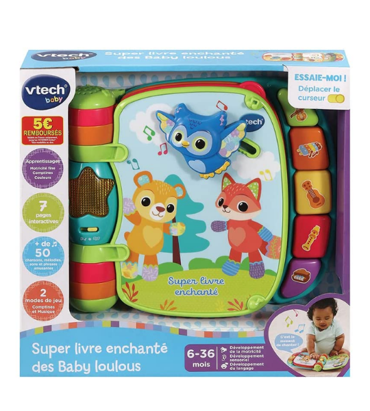 LIVRE INTERACTIF– SUPER LIVRE ENCHANTÉ DES BABY LOULOUS – VTECH – Image 4