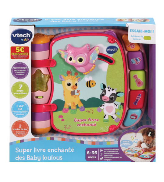 LIVRE INTERACTIF– SUPER LIVRE ENCHANTÉ DES BABY LOULOUS – VTECH – Image 6