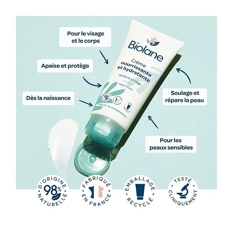 BIOLANE CREME NOURRISSANTE ET HYDRATANTE – Image 2