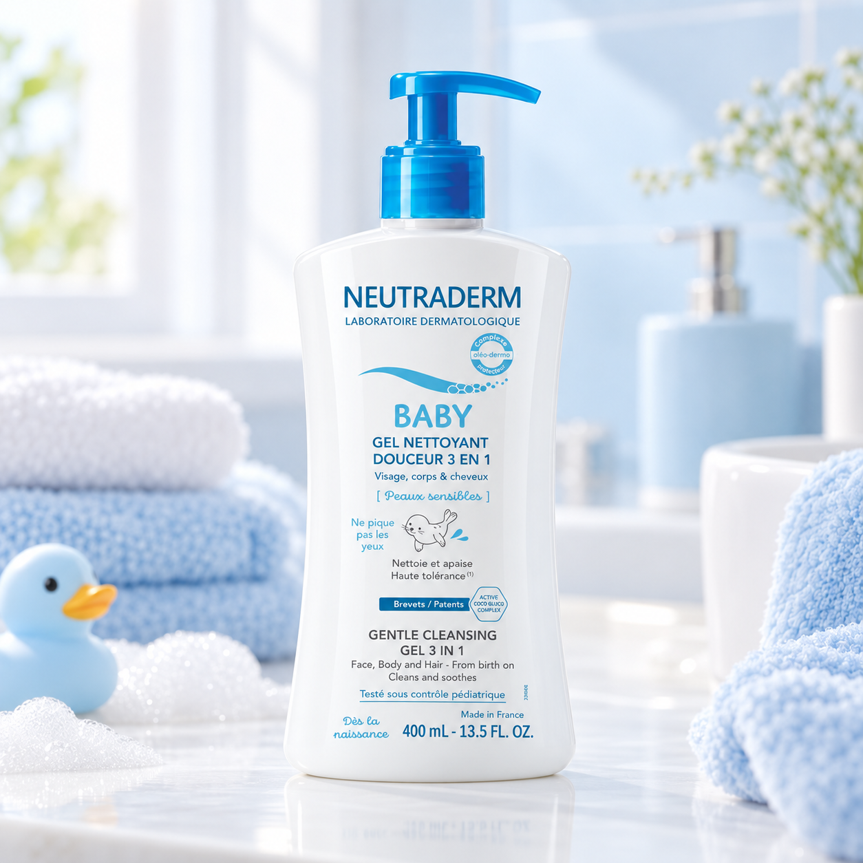 Neutraderm Bebe Gel Nettoyant Douceur 3en1 – Image 3