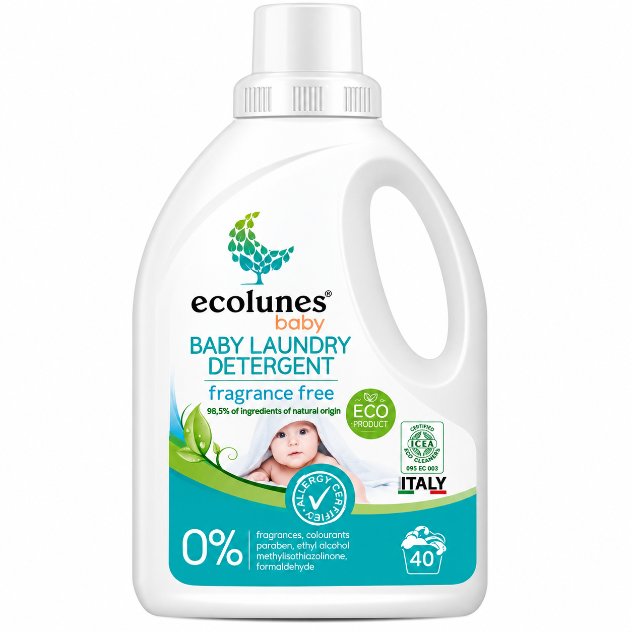 ECOLUNES BABY DETERGENT POUR BEBE 1L