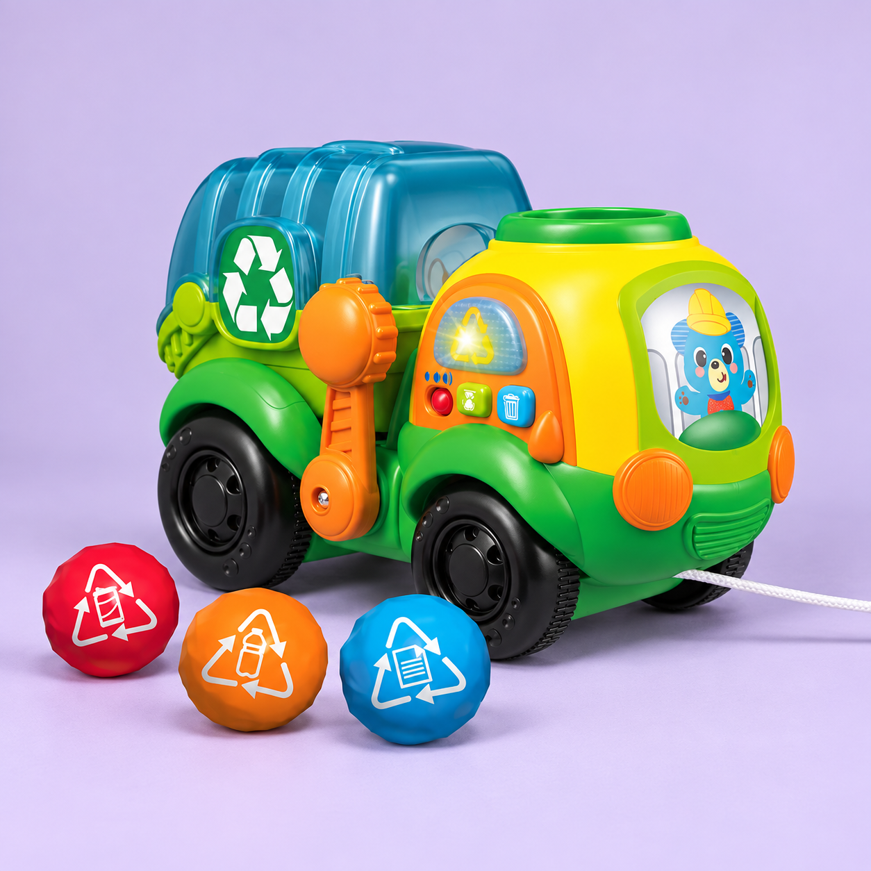 Winfun Camion de Recyclage à Tirer 12M+ – Image 2