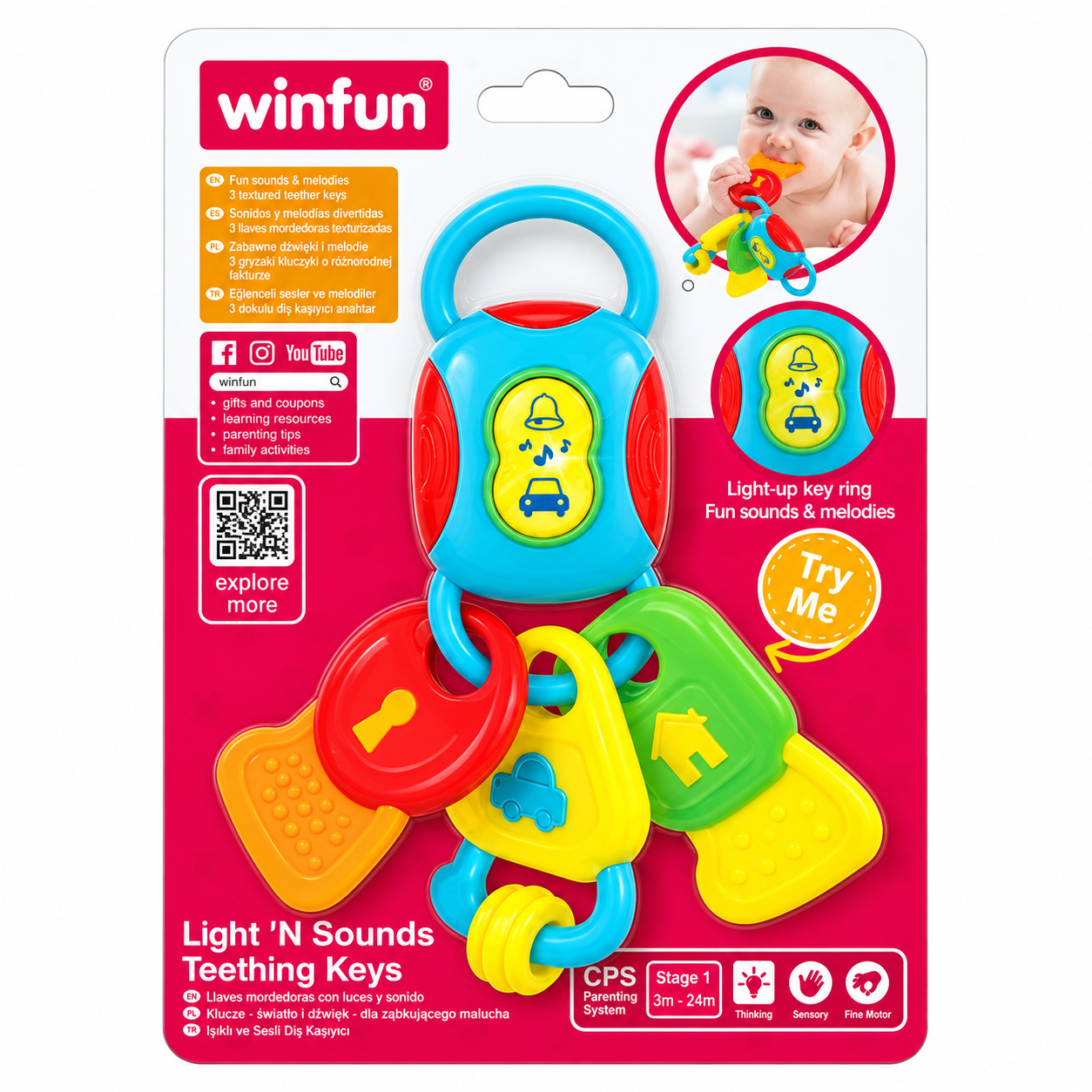 Winfun Hochet Petites Clès 3-24M – Image 3